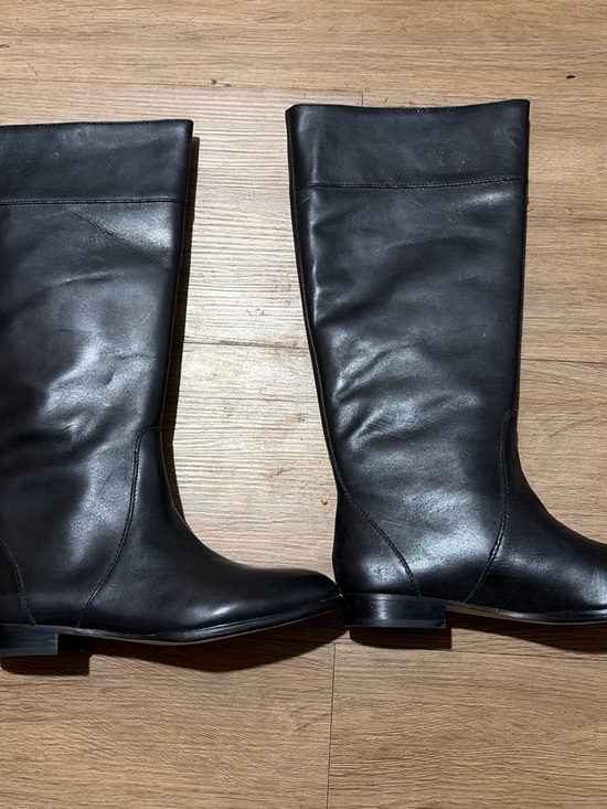 J. Crew Shoes - J. Crew Black Leather Tall Riding Boots
